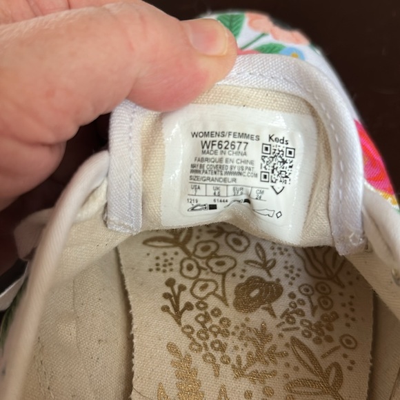 Keds Rifle Paper Company Garden Party Floral SZ 7 Sneakers Shoes - Picture 7 of 7